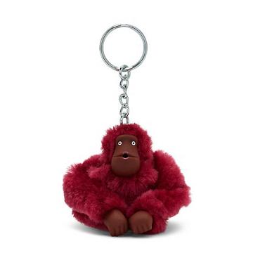 Kipling Sven Small Classic Sven Monkey Keychain Accessories Beet Red | CA 2007LI